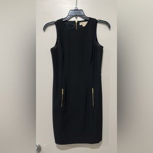 womans black mid dress, professional, michael kors, size 4